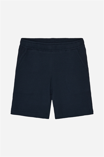 Grunt Ali Waffle Shorts - Marinblå